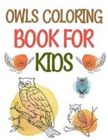 Owls Coloring Book For Kids