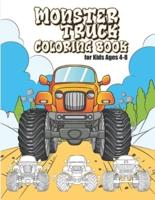 Monster Truck Coloring Book for Kids Ages 4-8