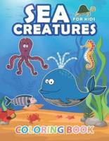 Sea creatures Colouring book for Kids: Marine life colouring book, ocean scenes