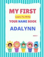 My First Learn-To-Write Your Name Book