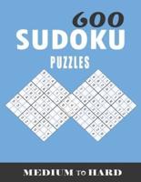 600 Sudoku Puzzles Medium to Hard