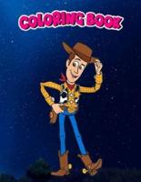 Coloring Book:  Pixar Toy Story 4 Hello Woody Cowboy, Children Coloring Book, 100 Pages to Color