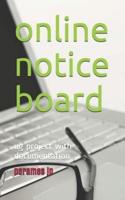 online notice board: ug project with documentation