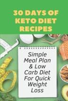 30 Days Of Keto Diet Recipes