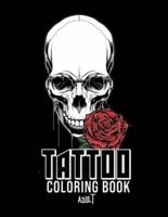 Tattoo Coloring Book for Adults No Bleed