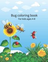 Bug Coloring Book for Kids Ages 4-8