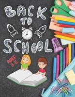 back To School Zone: Ages 3 to 5, Colors, Alphabet, Pen Control, Toddler Learning Activities