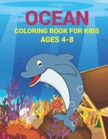 Ocean Coloring Book For Kids Ages 4-8: Perfect For Toddlers, Early Learners & Kids Ages 4-8, Birthday Gift for Boys and Kids, Volume-02
