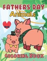 Fathers Day Animals Coloring Book