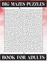 Big Mazes Puzzles Book For Adults: A Travel Size Maze Adult Book with 200 Extreme Mazes for Adults,  Train Your Brain With This Great Maze Book for Adults