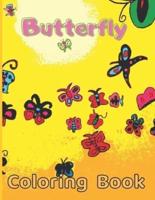 Butterfly Coloring Book: Beautiful World of Butterflies, Relaxing Coloring book for kids