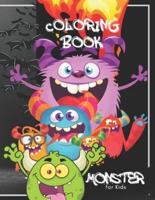Monster Coloring Book: A Fun and Scary Coloring Book of Monsters That Hide Under Your Bed