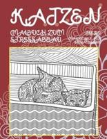 Malbuch zum Stressabbau - Malbücher für Erwachsene - Tiere - Katzen