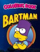 Coloring Book: The Simpsons Bartman Hero Shot, Children Coloring Book, 100 Pages to Color