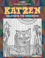 Malbücher für Erwachsene - Blumen und Muster - Tiere - Katzen