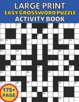 Large Print Crossword Puzzle Activity Book