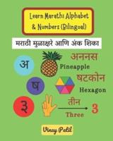 Learn Marathi Alphabet and Numbers (Bilingual): Marathi Mulakshare , Swar, Vyanjan Ank Picture book