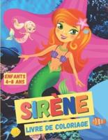 Livre de Coloriage Sirène , Enfants 4-8 ans