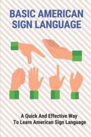 Basic American Sign Language