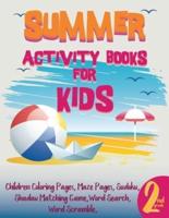 Summer Activity Books for Kids 2nd Grade: Kindergarten Daily Summer Review Book, Summer Reflection Activity for Kids, Fun and Mindful Activities to Focus