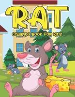 Rat Coloring Book For Kids: A Children Animal Activity Rat Coloring Book With Fun And Easy Stress Relaxation Jungle Color Pages For Kids And toddlers 2-4 years