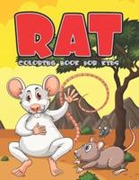 Rat Coloring Book For Kids: A Children Animal Activity Rat Coloring Book With Fun And Easy Stress Relaxation Jungle Color Pages For Kindergartens And Toddler Kids