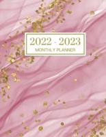 2022-2023 Monthly Planner: Large 2 Year Calendar Planner. Yearly At A Glance Organizer With To Do List, Goals And Note Pages For Women - Light Pink Cover