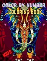 Color By Number Coloring Book Color Kids:  Coloring Book For Kids Color By Number