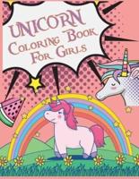 Unicorn Coloring Book For Girls: Unicorn Activity Coloring Book  For Kids Ages 4-8