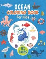 Ocean Coloring Book For Kids: Features Amazing Ocean Animals