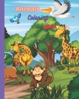Animal coloring books: animal coloring books for kids ages 4-8