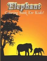Elephant Coloring Book For Kids : Elephant Coloring Book For Kids , Great Gift for Boys & Girls.