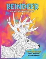 Adult Coloring Books Birds and Animals - Stress Relieving Designs Animals - Reindeer