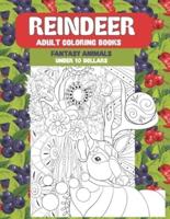 Adult Coloring Books Fantasy Animals - Under 10 Dollars - Reindeer