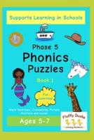 Phonics Puzzles Phase 5: Book 1 : Fun Learning