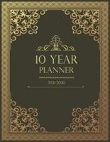 10 Year Monthly Planner 2021-2030: Prestigious 120 Months Personal Calendar, Schedule Organizer & Agenda With Holidays