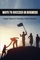 Ways To Succeed In Business