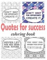 Quotes for success coloring book: strength quotes coloring book