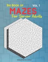 Big Book of Mazes for Senior Adults Vol. 1: 100 Full Page Mazes, Multi Levels for Fun
