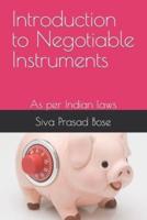 Introduction to Negotiable Instruments: As per Indian laws