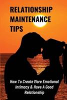Relationship Maintenance Tips