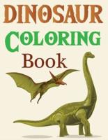 Dinosaur Coloring Book: Dinosaurs Diggers And Dump Trucks Coloring Book