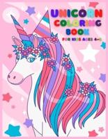 Unicorn Coloring Book For Kids Ages 4-8: Unicorn Coloring Books For Kids Girls, (Kids Coloring Book Gift)