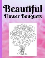 Beautiful flower bouquets : 50 Beautiful flower bouquets coloring book for Simple and beautiful floral design. Senior, beginner, comfort for family,