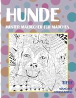 Muster Malbücher für Mädchen - Mandala Stressabbau - Tiere - Hunde