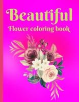 Beautiful Flower Coloring Book