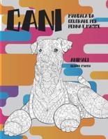 Mandala da colorare per penna e matite - Grande stampa - Animali - Cani