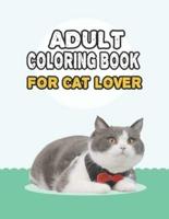 Adult Coloring Book For Cat Lover