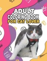 Adult Coloring Book For Cat Lover