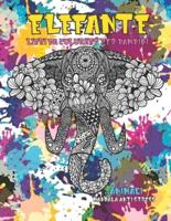 Libri da colorare per bambini - Mandala Anti stress - Animali - Elefante